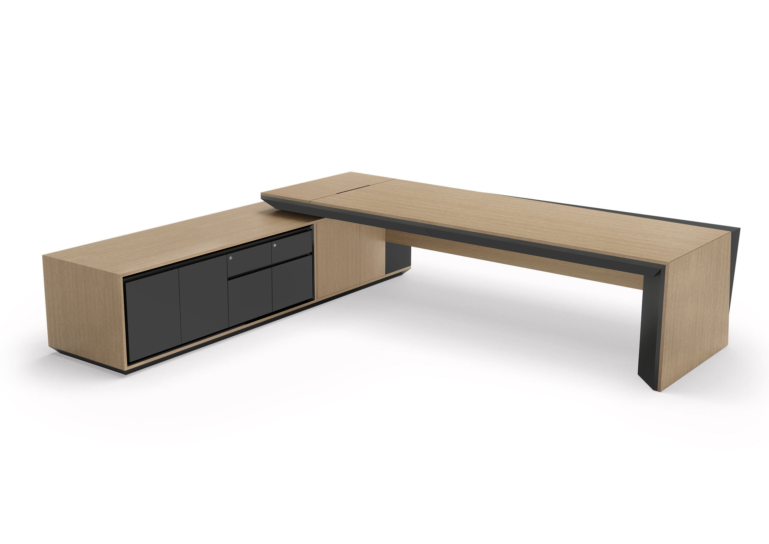 6 Apex Executive Desk with Return Himalayas Lamex